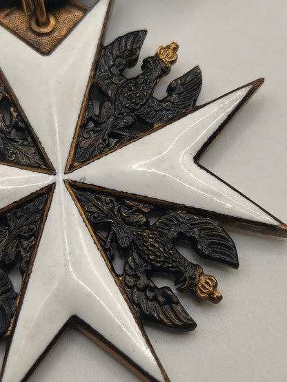 Prussian St John Order Neck Cross in silver.