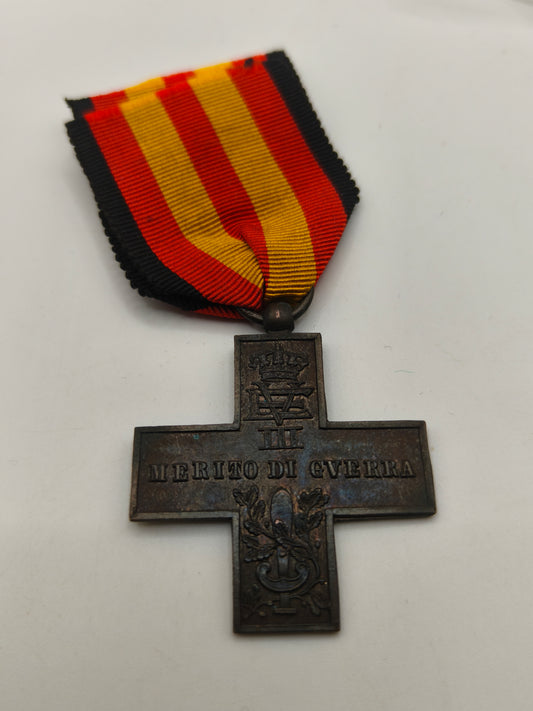 Medalla cruz mérito militar Italia. Guerra civil española