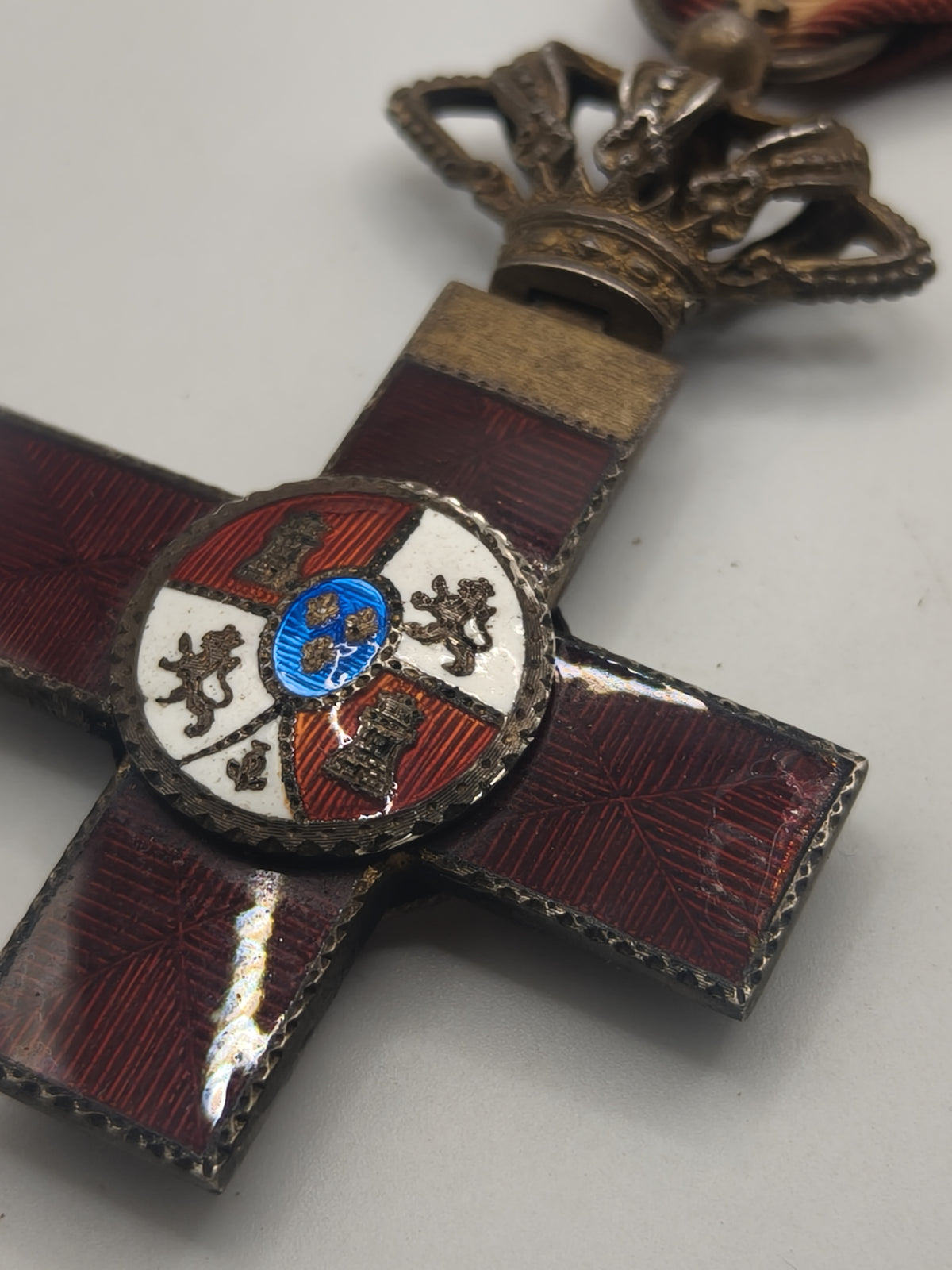 War Red Merit Order Cross Medal. Spain Alfonso XIII.