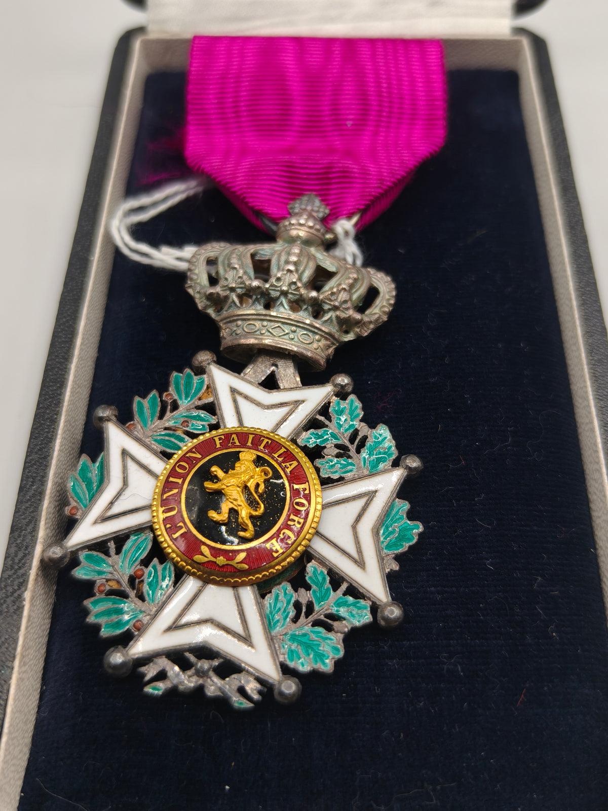Order of Leopold of Belgium, Medal Class with Case.