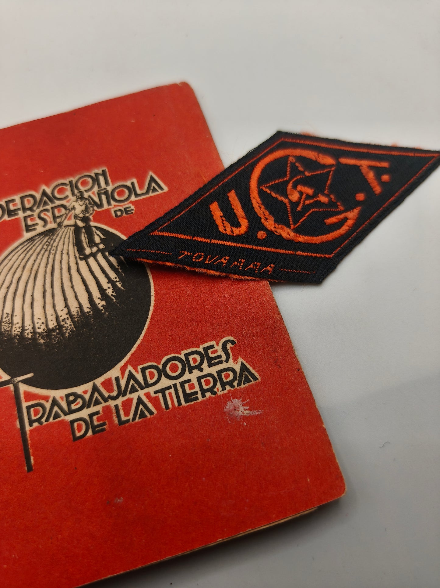 Lote carnet parche UGT. II República española.