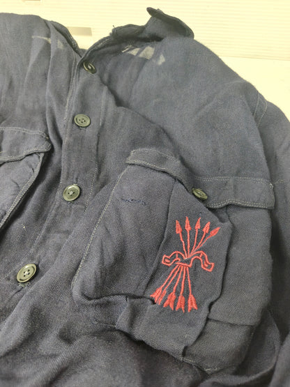 Camisa azul Falange. II República. España