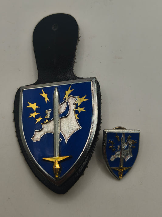 ONU Corps European badge. With miniature.