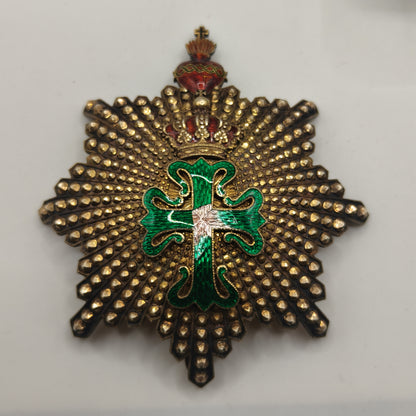 Grand Cross Class of the order of Aviz. Monarchy Period Portugal.