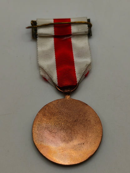 Medalla de la Cruz Roja donante de sangre desinteresado.