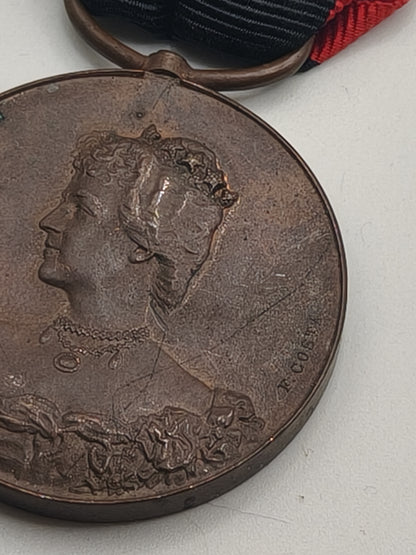 Colonial Portuguese medal. Amelia Queen. Selles 1902-1903.