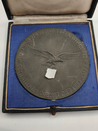 Goering Luftwaffe Technical Merit Plaque. IIWW Germany.
