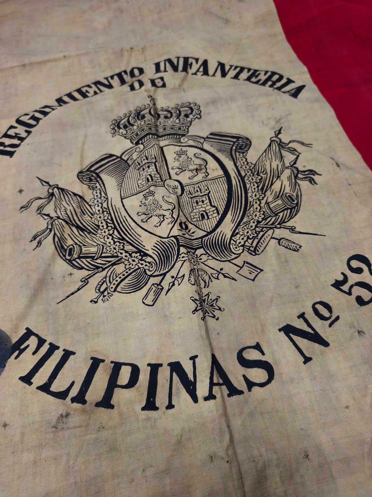Original Philippines Campaign Regimental Flag, N52 Spain.