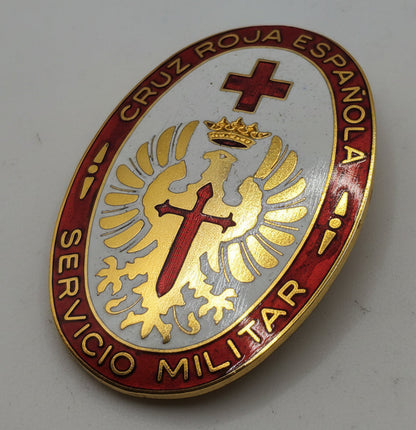 Spanish Red cross Badge. Franco's period.