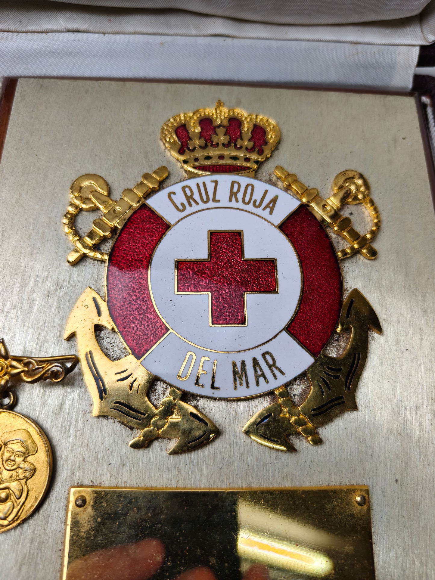 Coast Guard Red Cross Plaque. Spain.