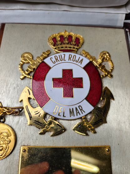 Coast Guard Red Cross Plaque. Spain.