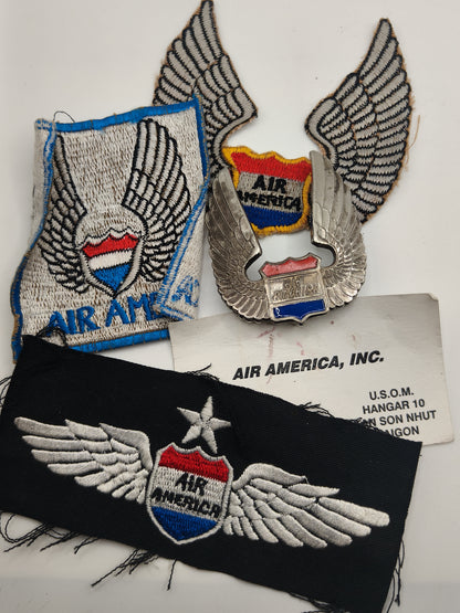 Air America Badges Lot. USA Airline.