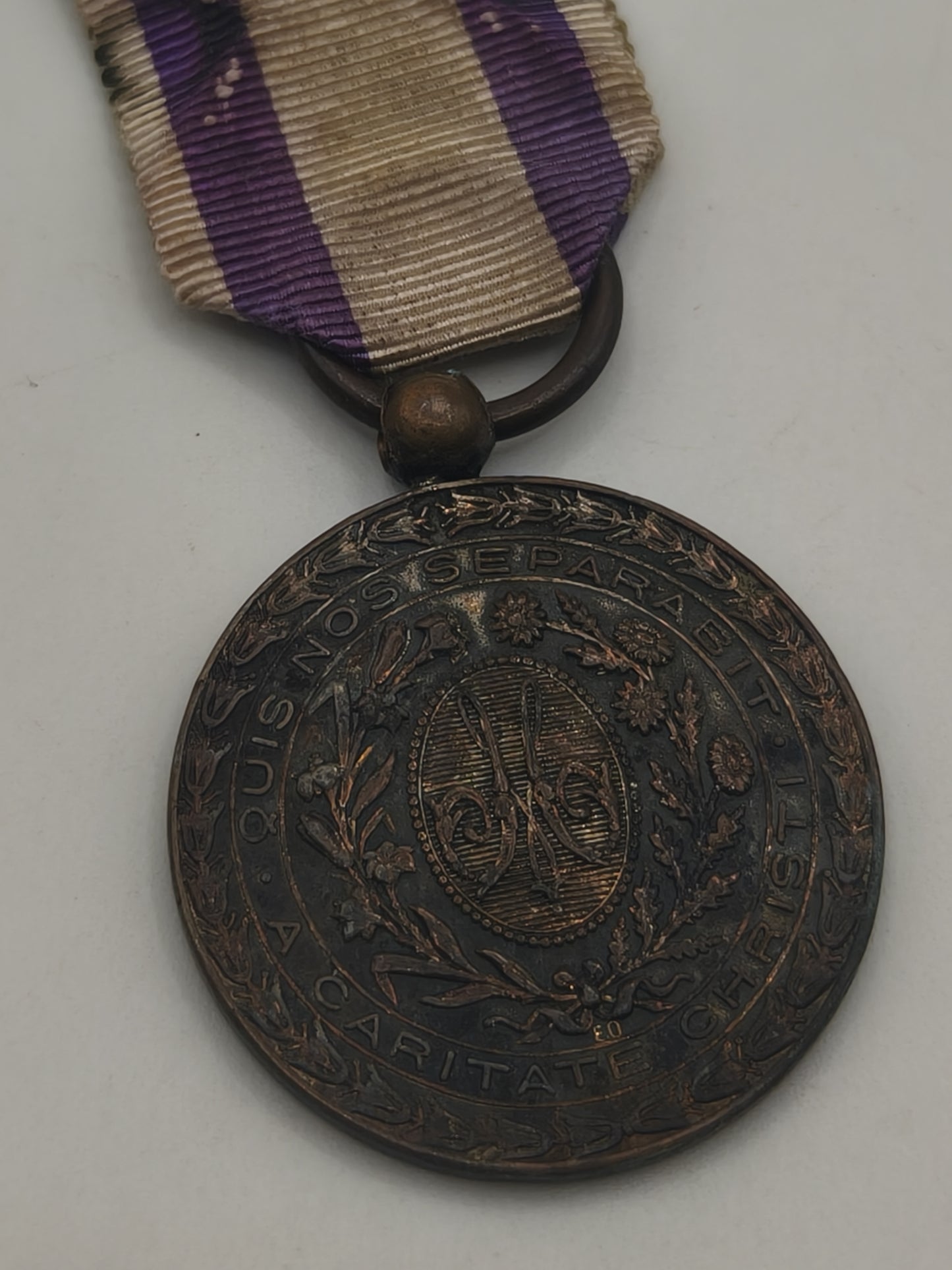 Charity Order Carlist medal. Charles VII Spain. Margaritas