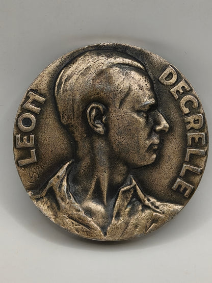 Rare Leon Degrelle Commemorative Medal. IIWW Belgium