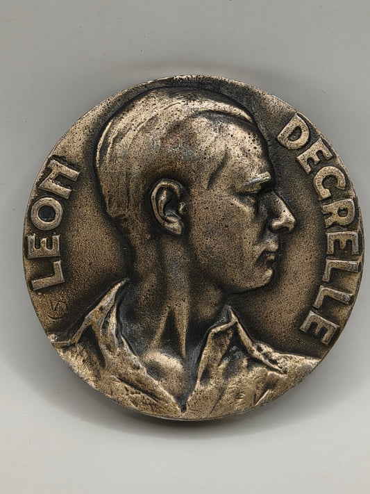 Rare Leon Degrelle Commemorative Medal. IIWW Belgium
