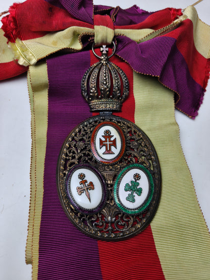 Brazilian Triple Order Badge of Grand Cross.