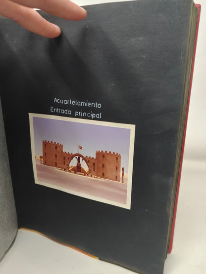 Album dedicado capitán General de Canarias a villa Cisneros Alejandro de Farnesio Legión