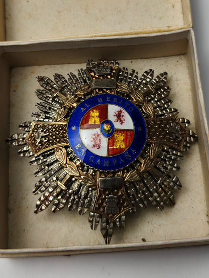 Jewelry War Merit Breast Star , Celada. Spanish Civil War.