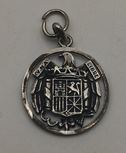 Silver Eagle Pendant. Spain Franco's period