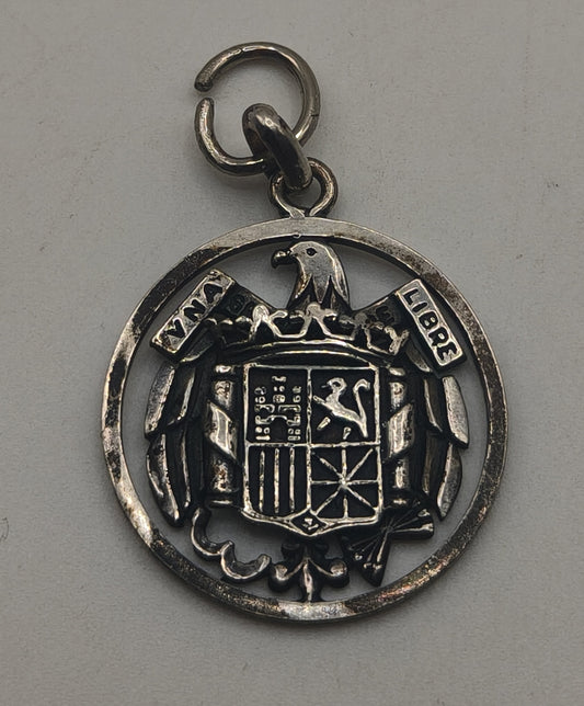 Silver Eagle Pendant. Spain Franco's period
