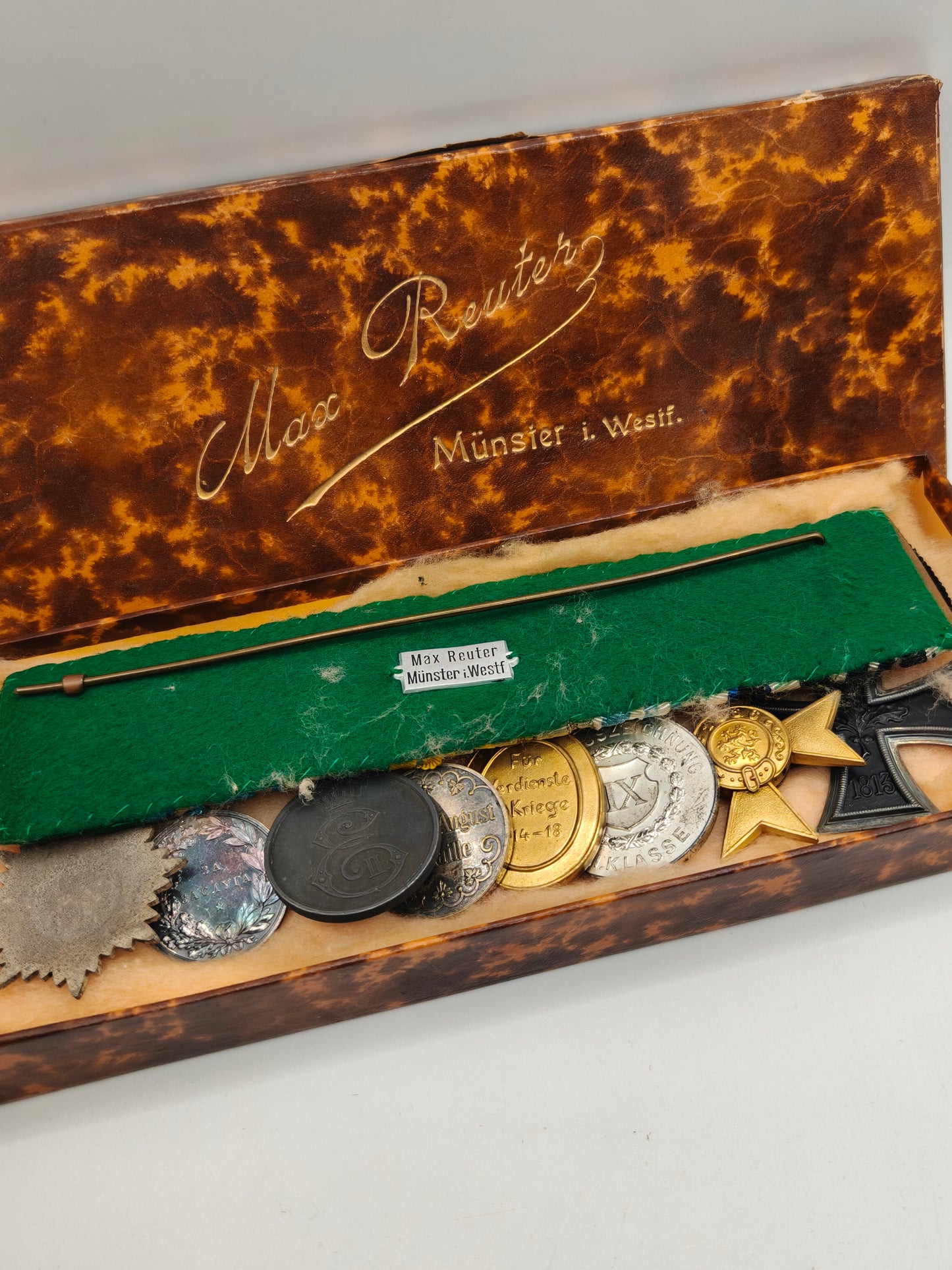 Pre IWW Pasador medallas Ejercito de Baviera