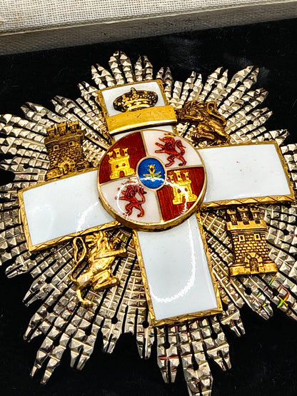 White Merit order Grand Cross. Oficial Spanish Army.
