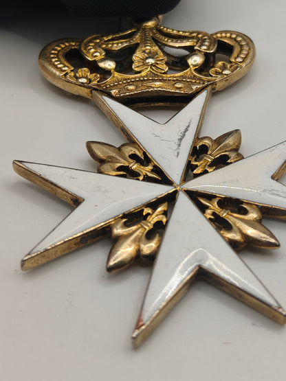 Commander Medal Order of Malta. Italia