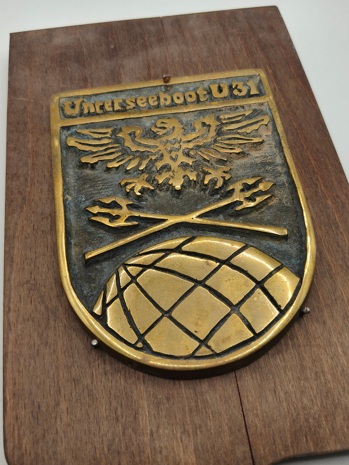 Uboot Conmemorative Plaque, Unterseeboot U31, Germany.