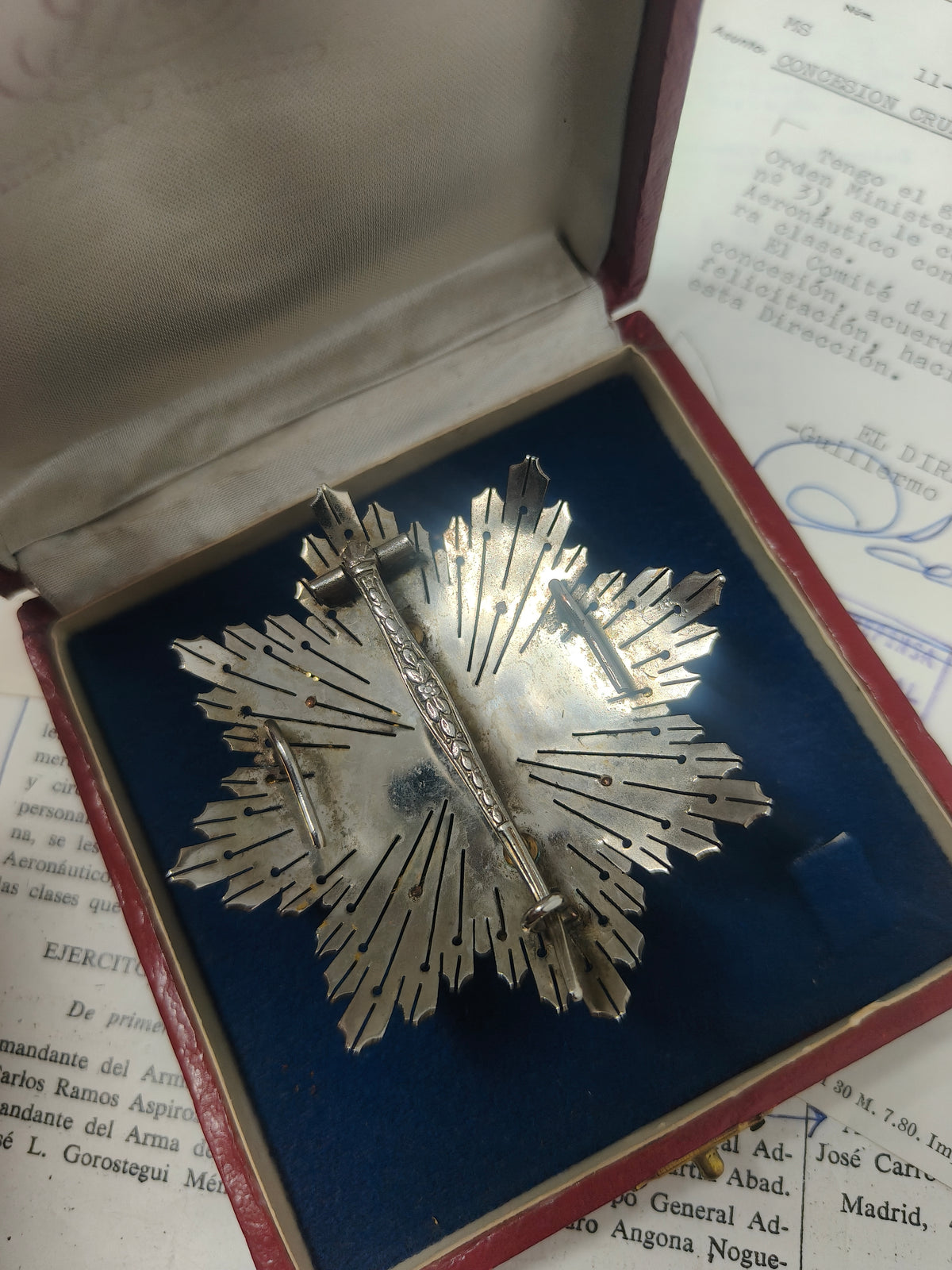 Breast Star, Order of Aereal Merit. With Original Certificate. Spain.