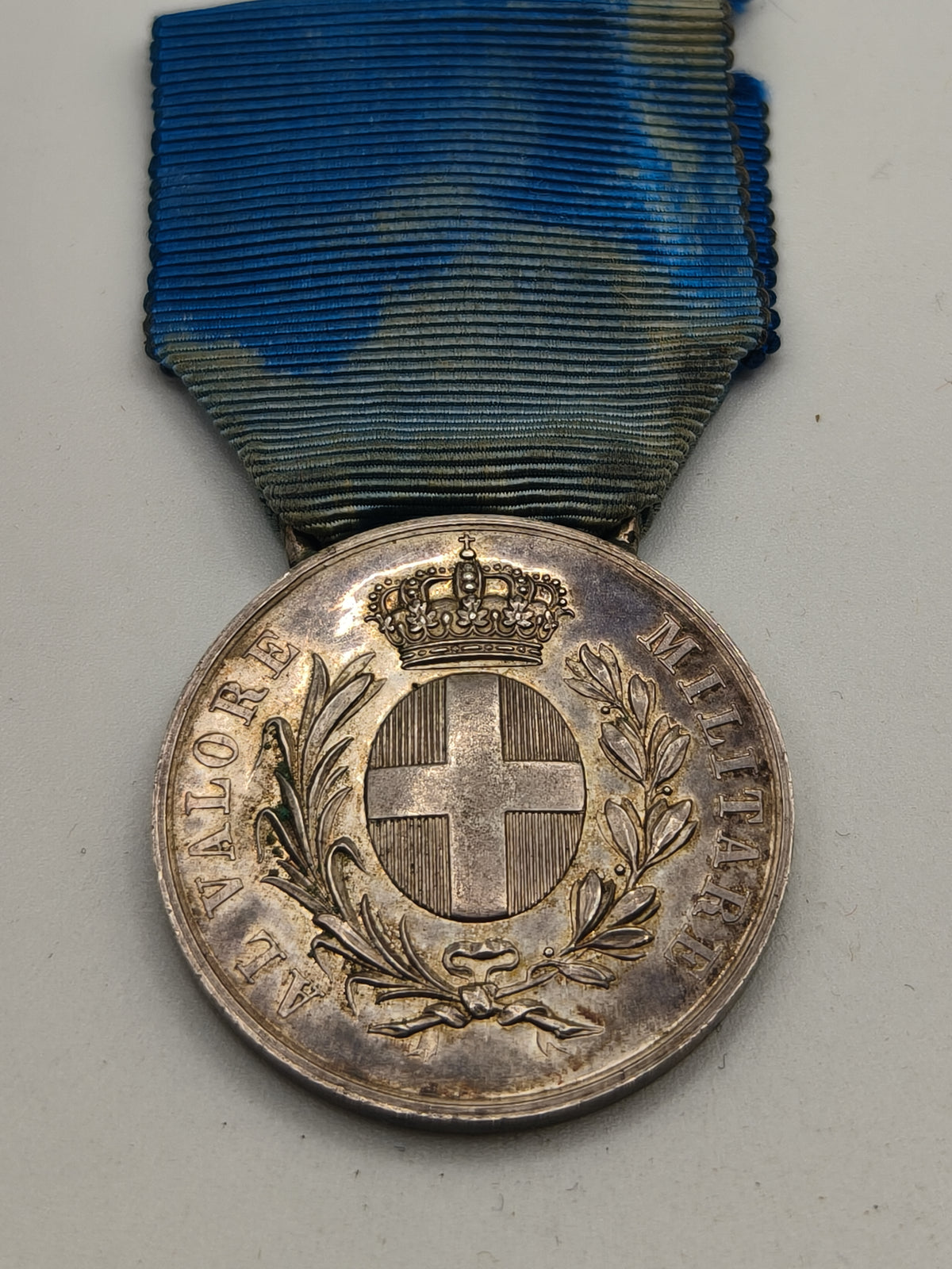 Italian Military Medal "Al Valore Militare". Silver Class. 1929.