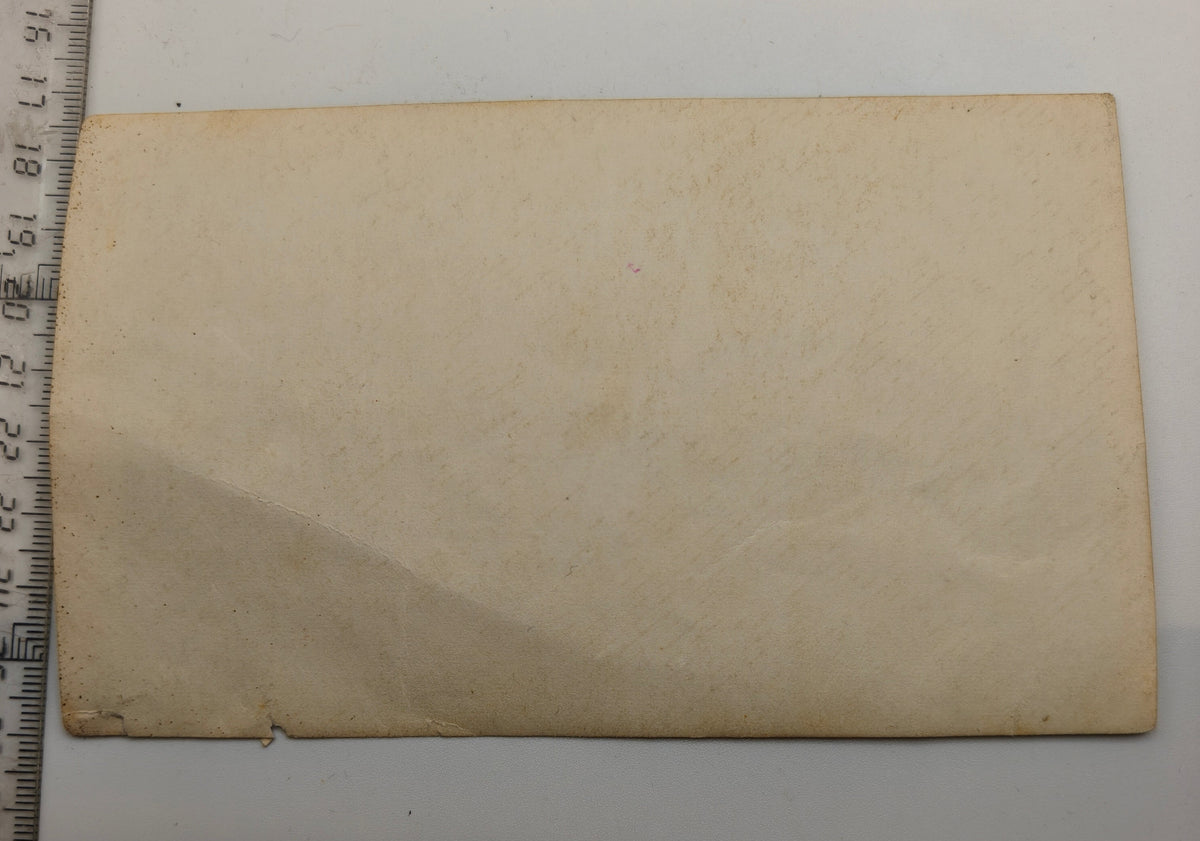 IWW German Tank and Card. Original.