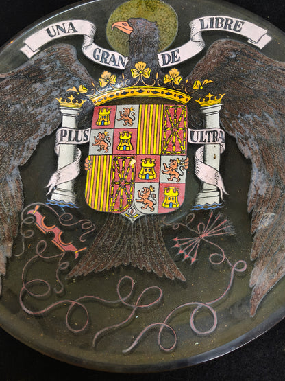 Plato Escudo águila de San Juan. España