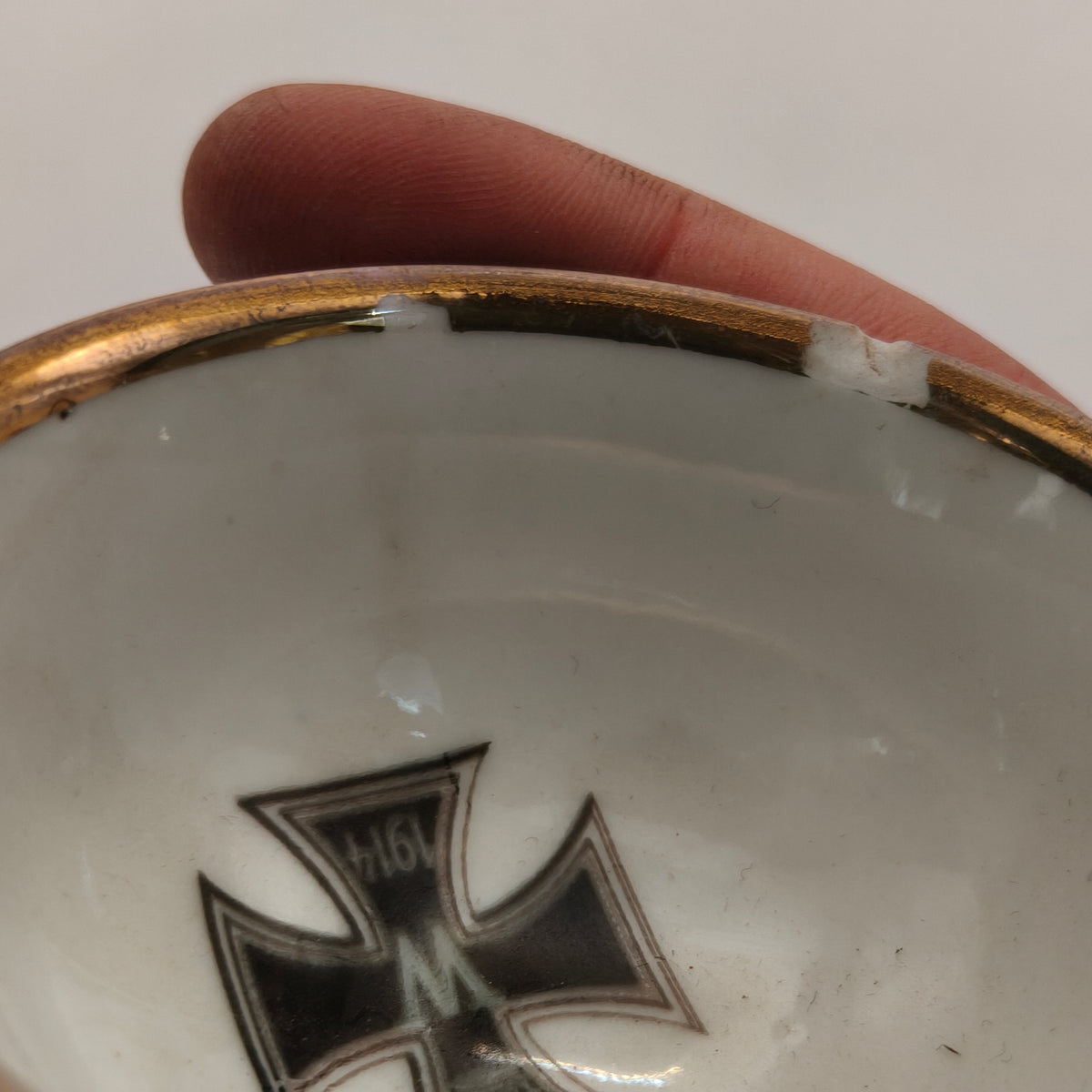 IWW Tea Cup, Iron Cross Printed. Germany