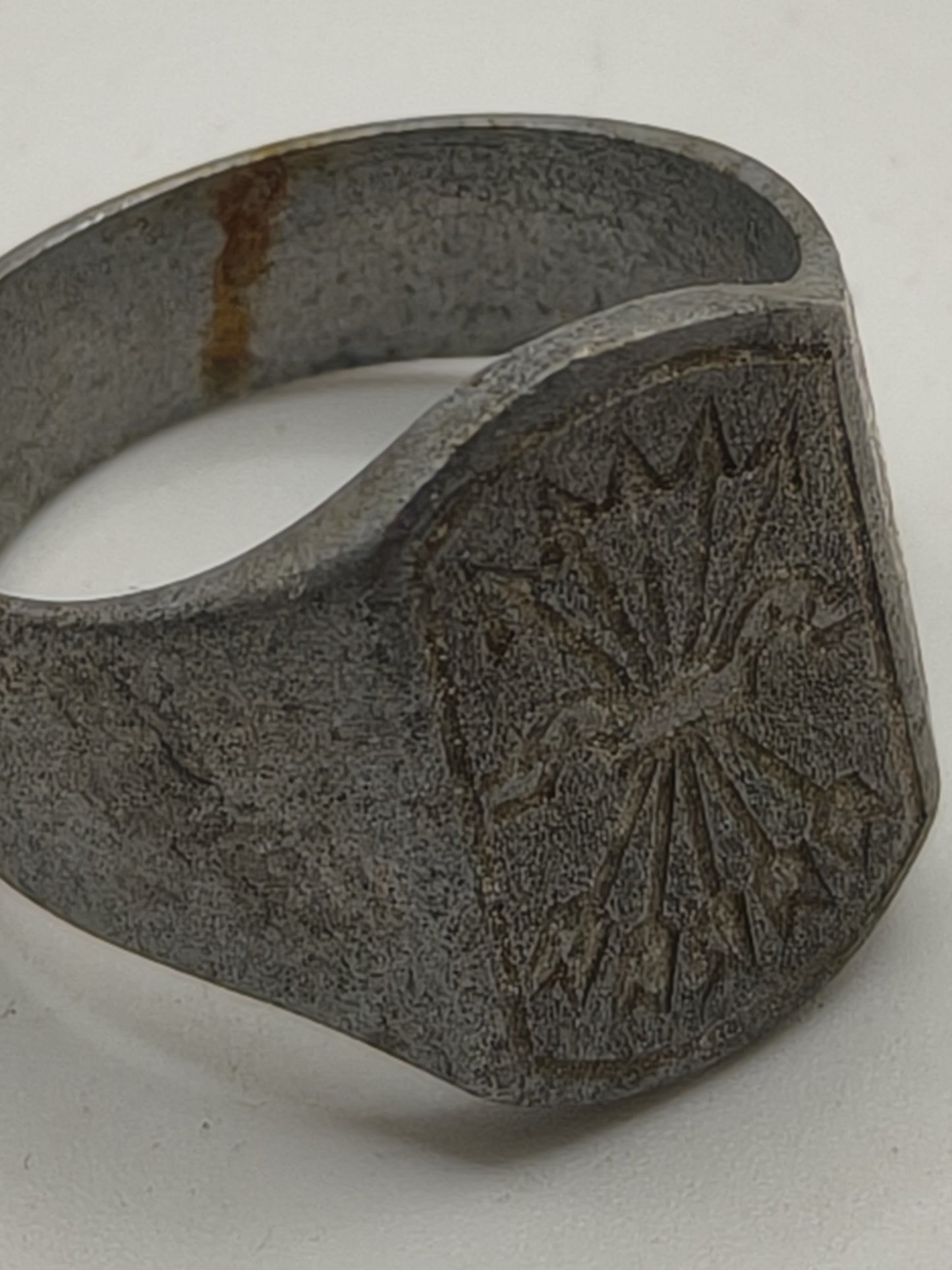 Phalanx Ring, Trench Art. Spanish Civil War.