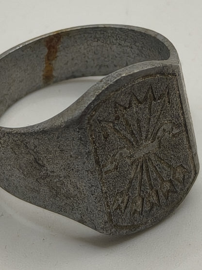 Phalanx Ring, Trench Art. Spanish Civil War.