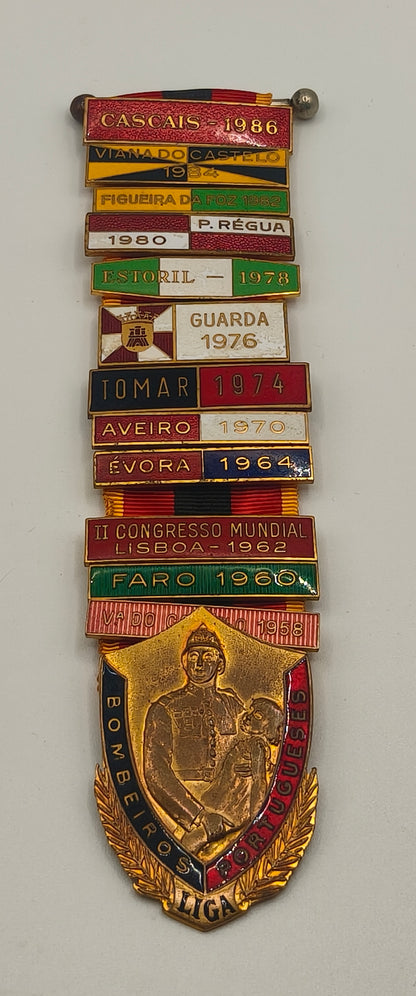 Firefighter League Medal. Portugal.
