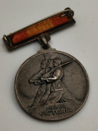 Medalla Alzamiento nacional. Modelo plata. 1936.