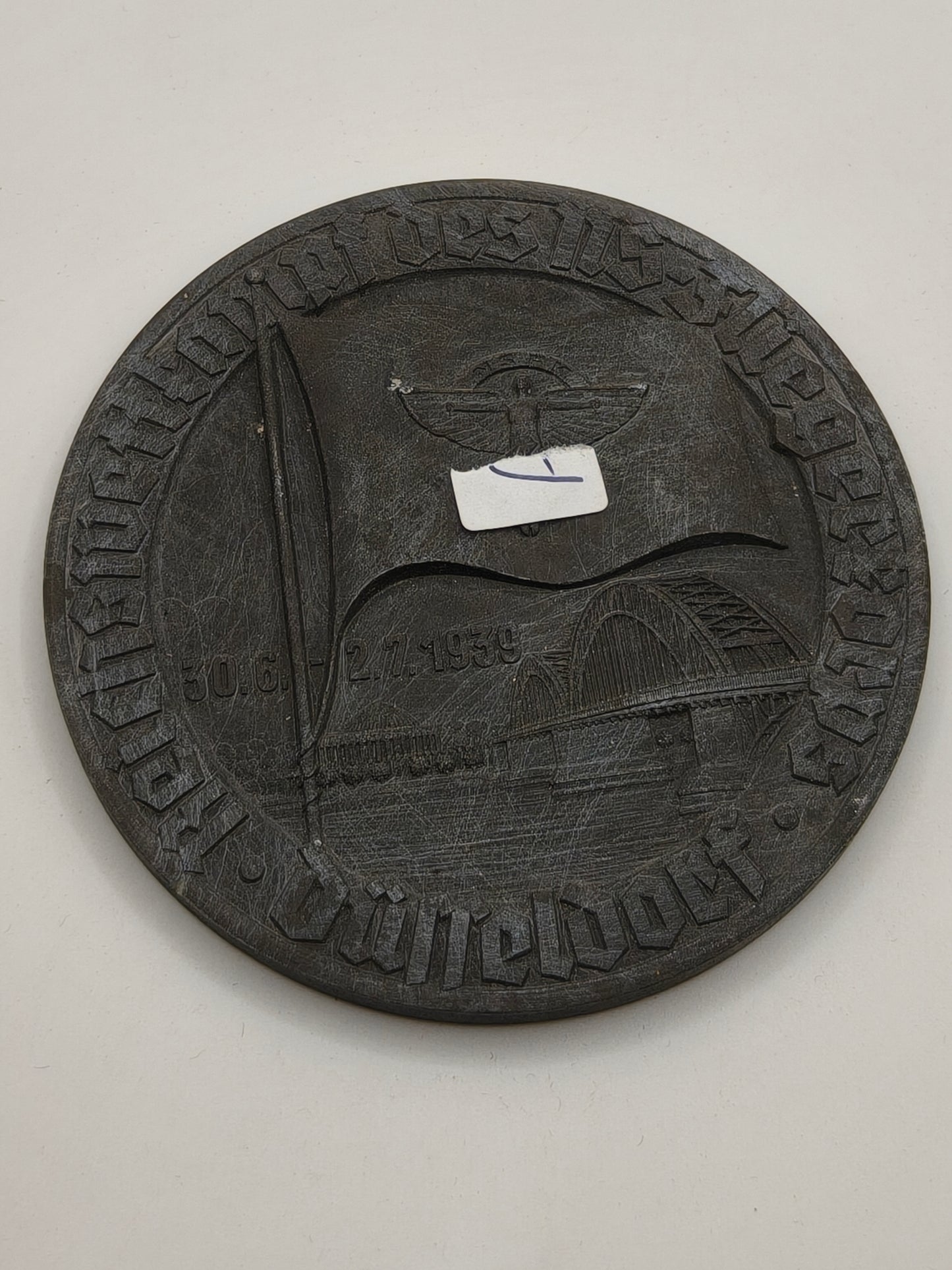 NSKK Düsseldorf Competition Plaque. 1939 Germany.