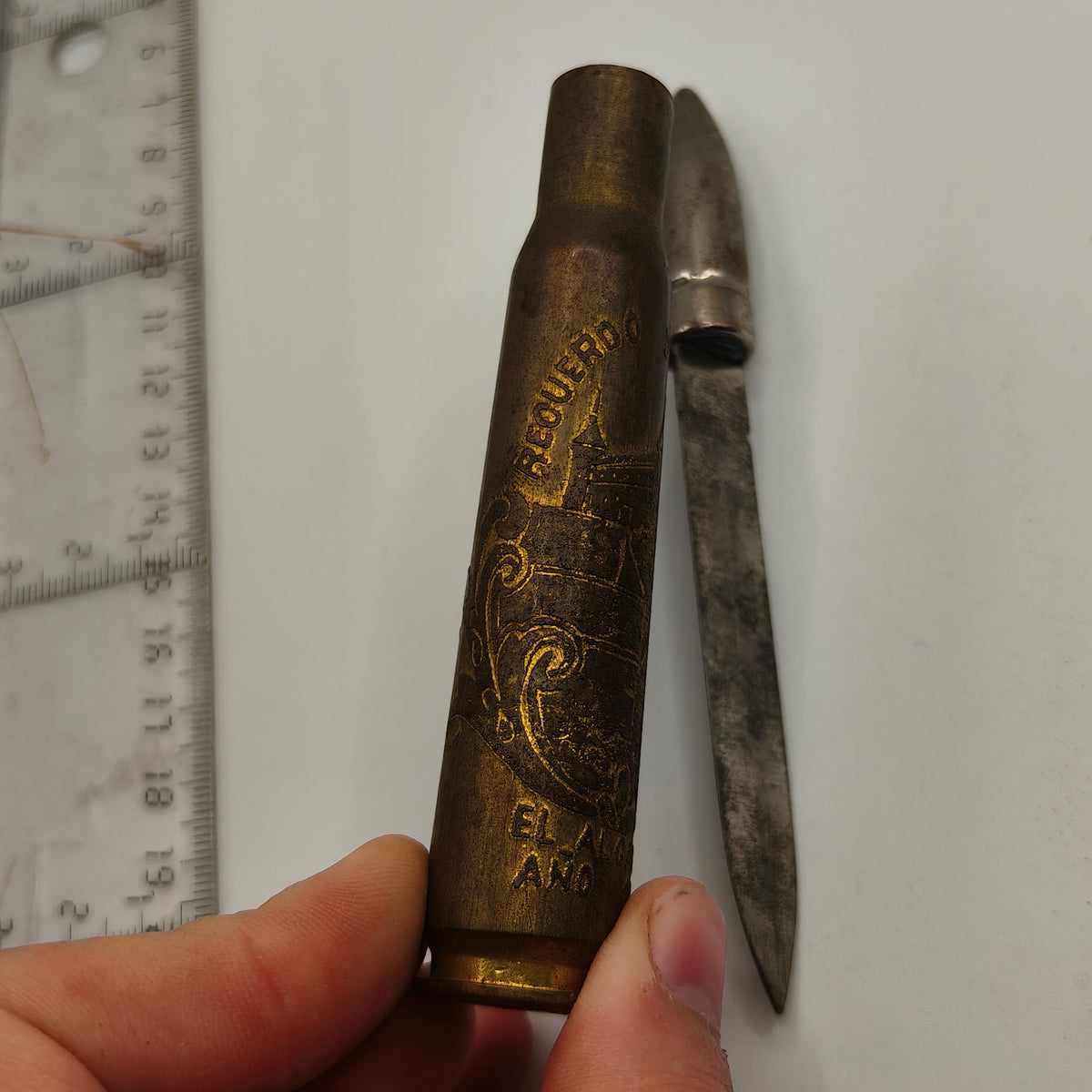 Letter Opener, Spanish Civil War Souvenir, "Alcazar de Toledo".