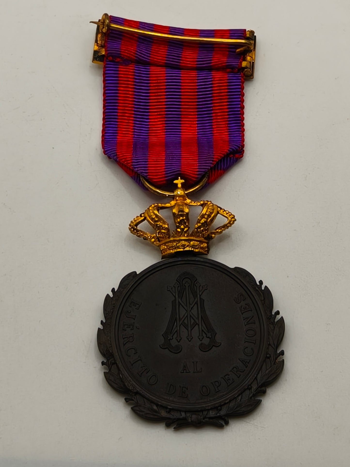 Cuban Campaign Medal, 1895-1898. Spanish Cuba. Alphonso XII.