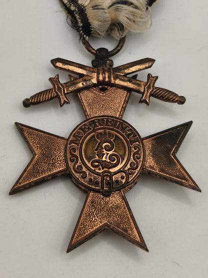 Bavarian Military Order Medal with swords.