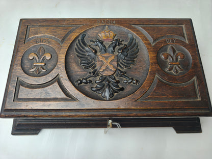 Carlist Wooden Case , pre Spanish Civil War.