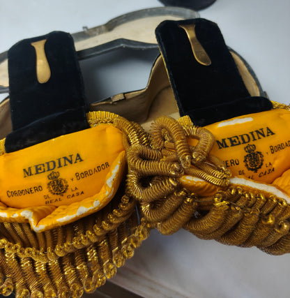 Hombreras oficial Marina Española. época monarquía española