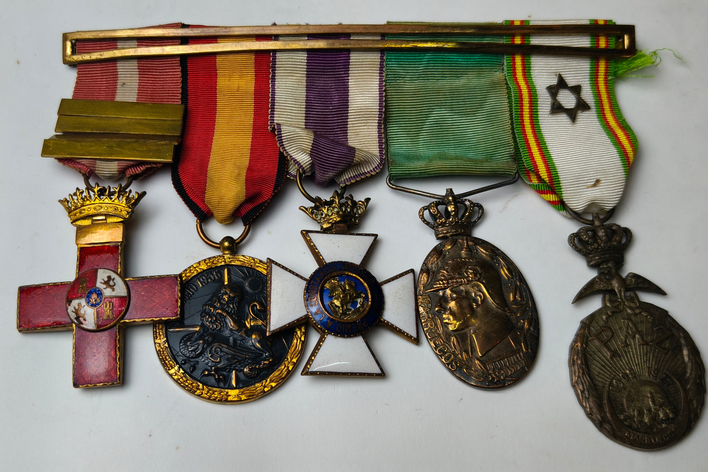 Medal Spanish Medal Bar, Africa's War and Spanish Civil War.