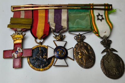 Medal Spanish Medal Bar, Africa's War and Spanish Civil War.