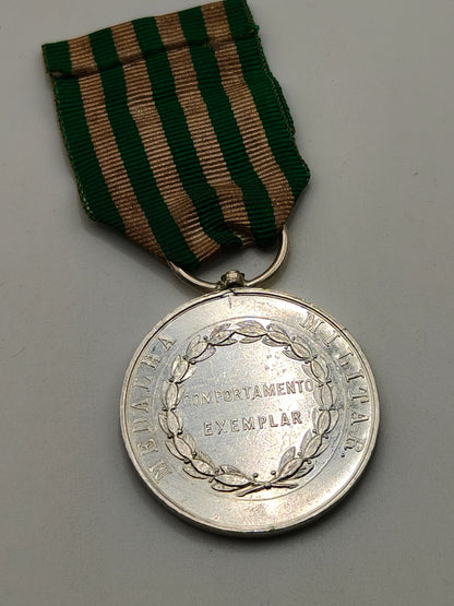 Medalla Comportamiento exemplar Luis I de Portugal. 1863