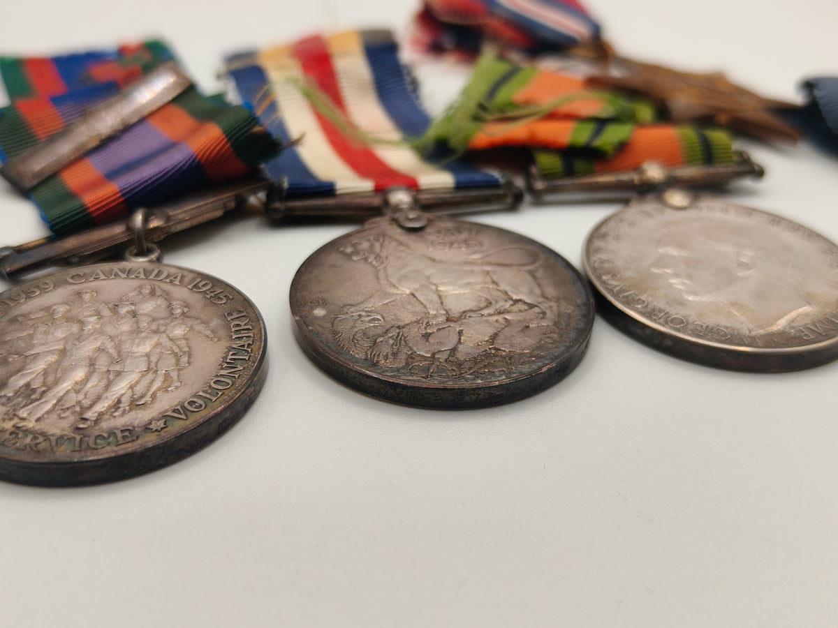 Canadian Medal Lot, WWII, sterling Silver.