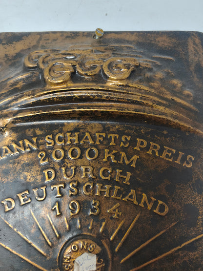 German Moto's Sport Plaque. 1934 III Reich.