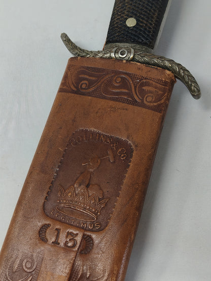Collins Model curved blade. Spanish American War.