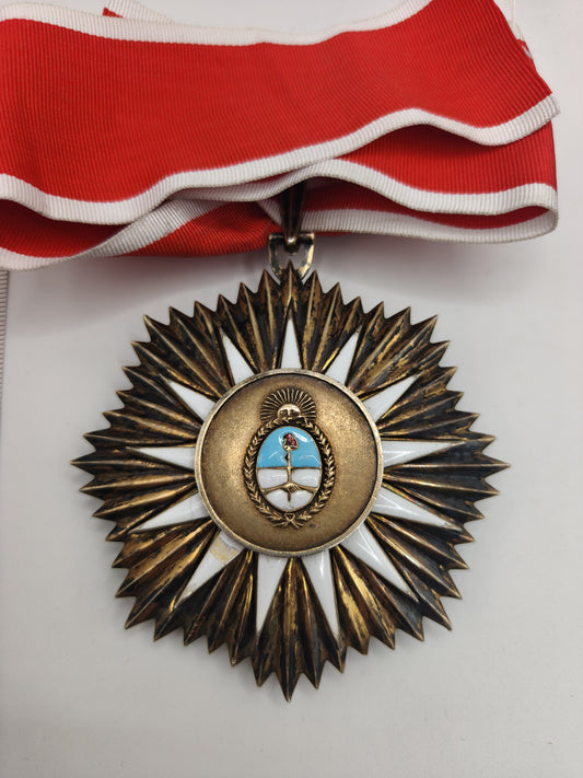 Commander Medal Order of May , Argentina. Big Size.
